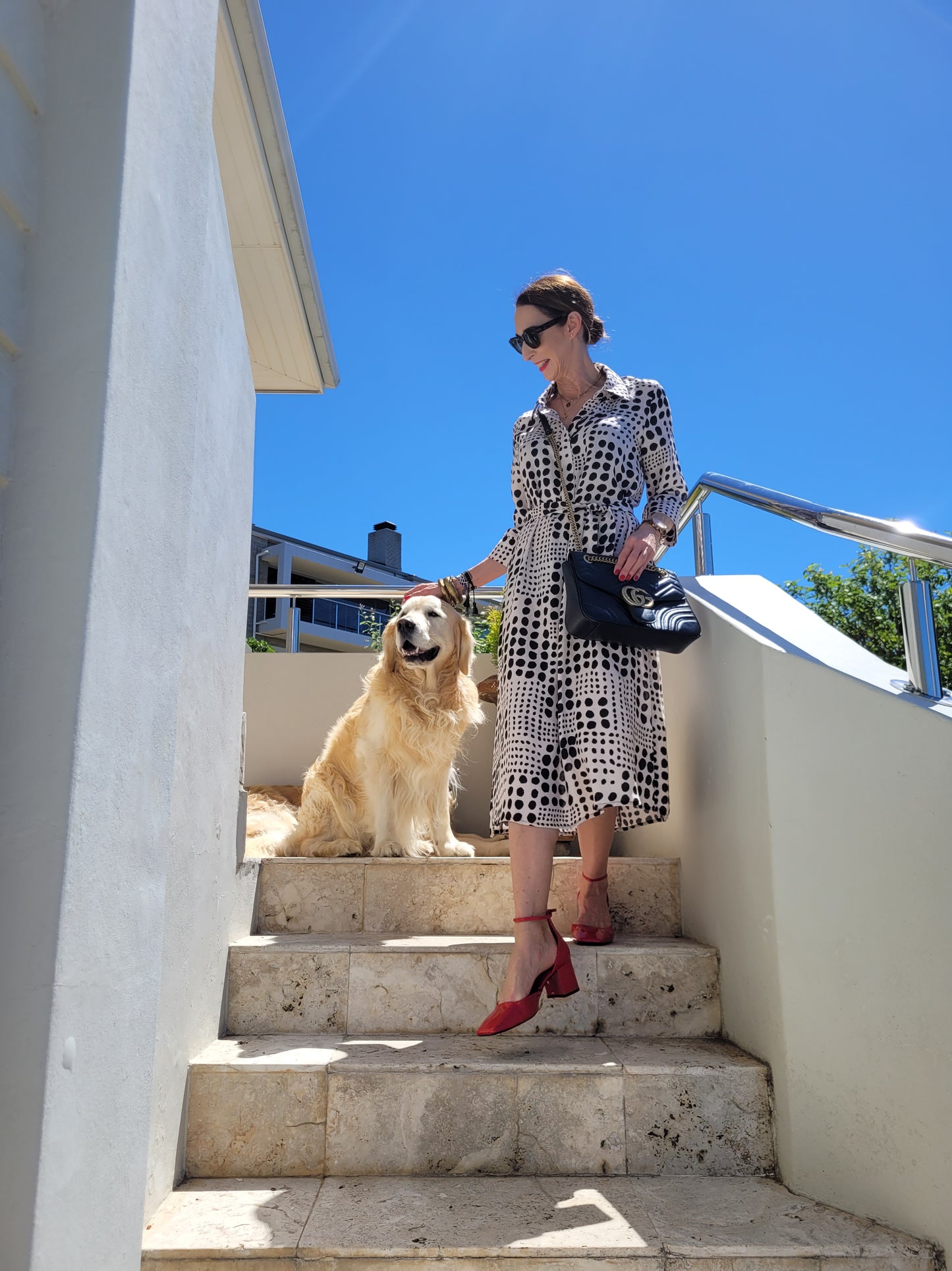 Lola classic dress with pocket 3/4 sleeve