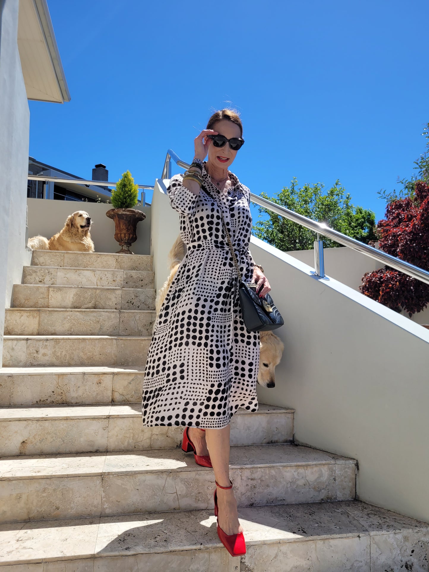 Lola classic dress with pocket 3/4 sleeve