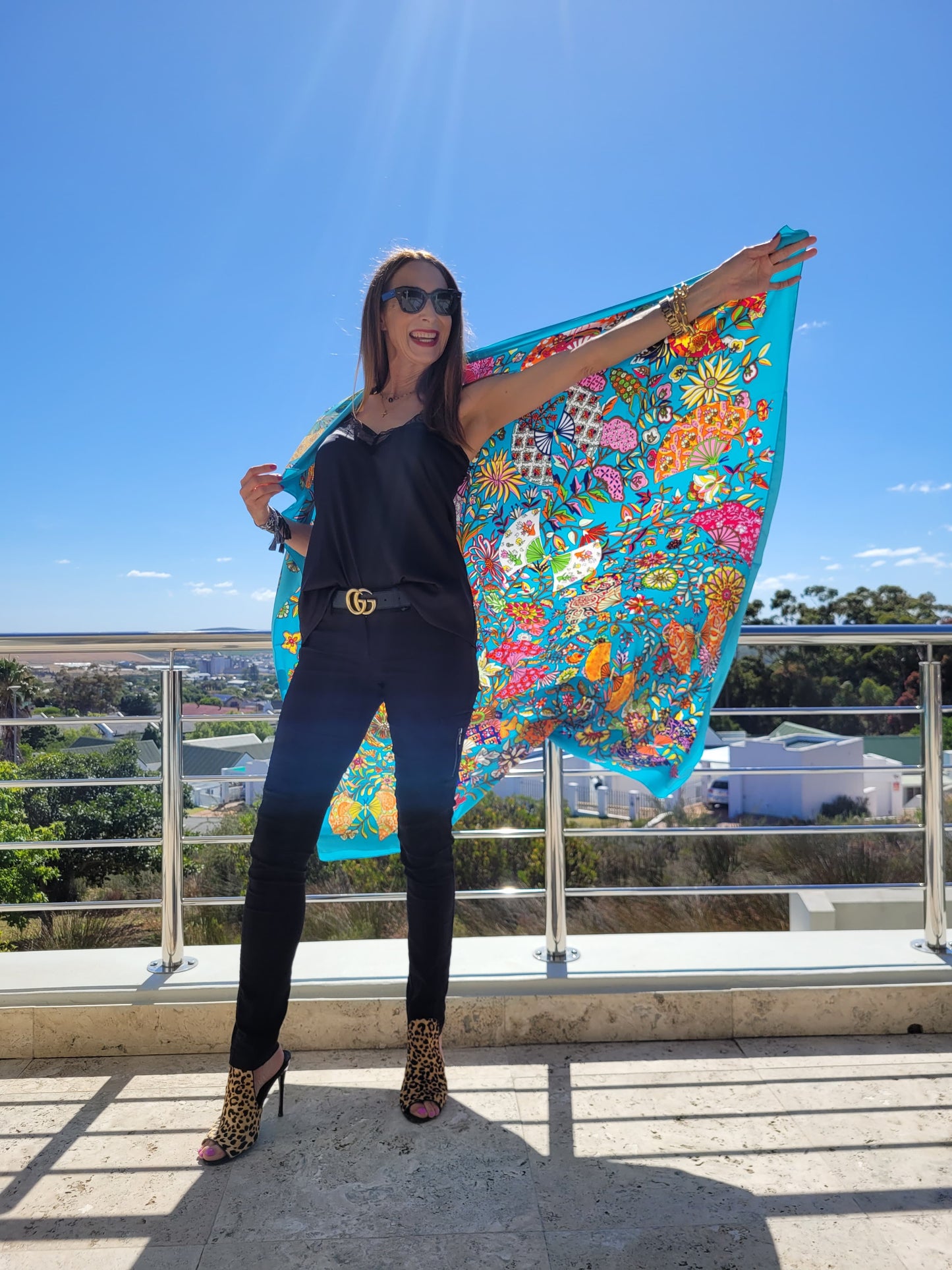Large 100% Silk scarf