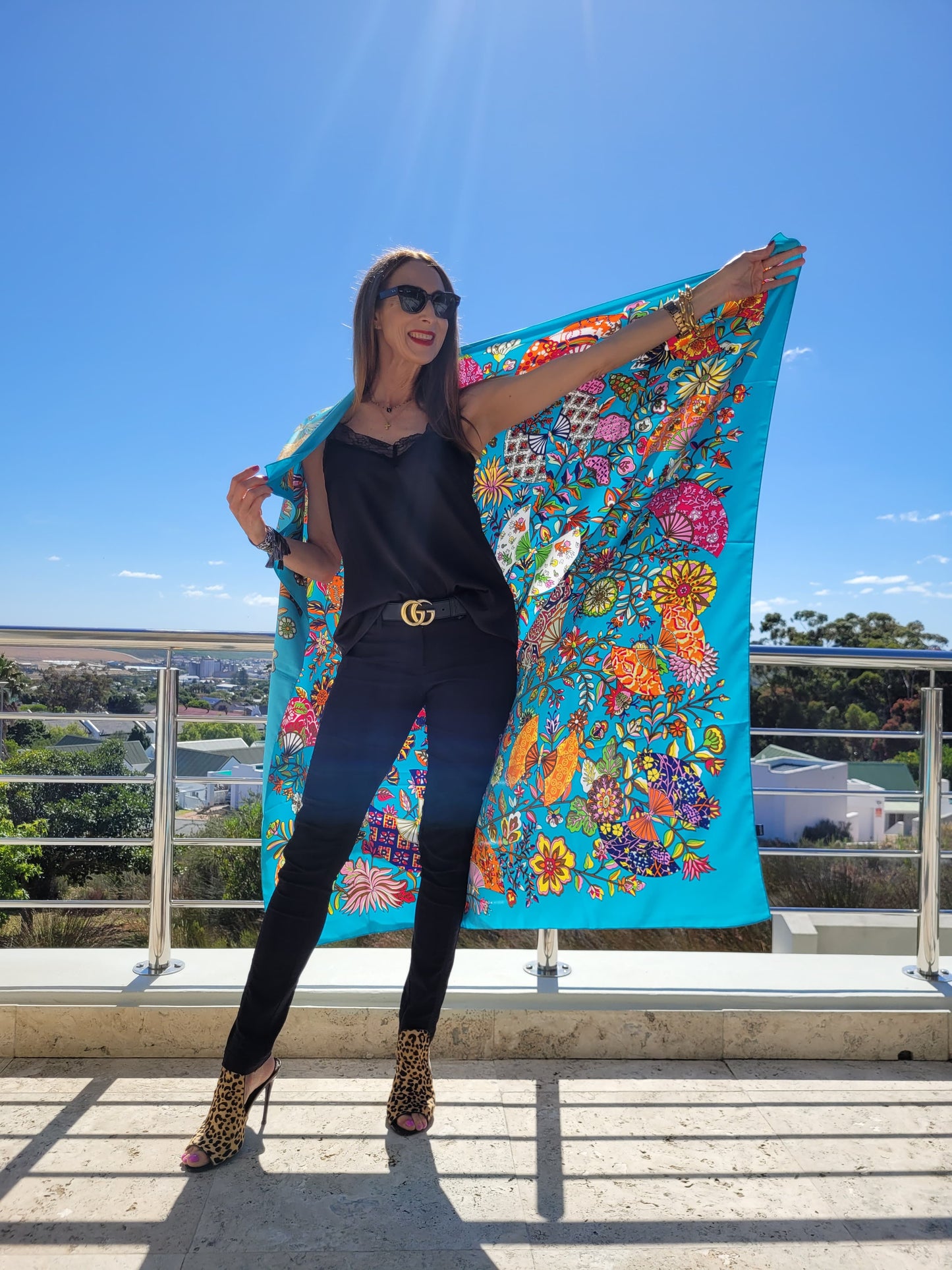 Large 100% Silk scarf