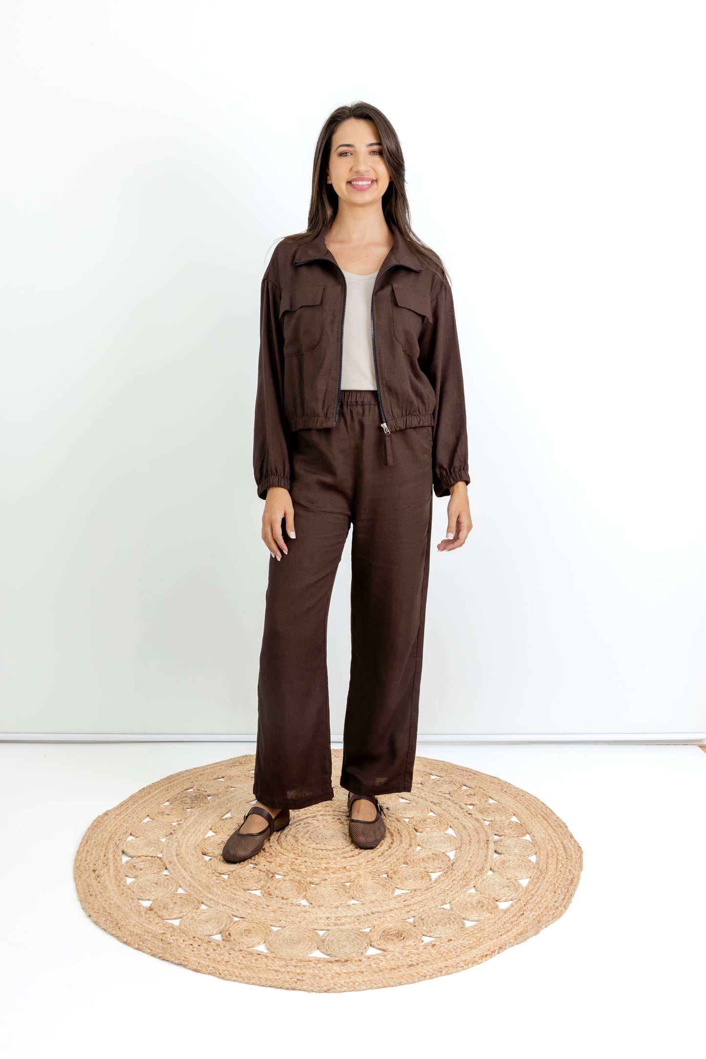 Venti Classic Pant with pockets and elasticated waistband