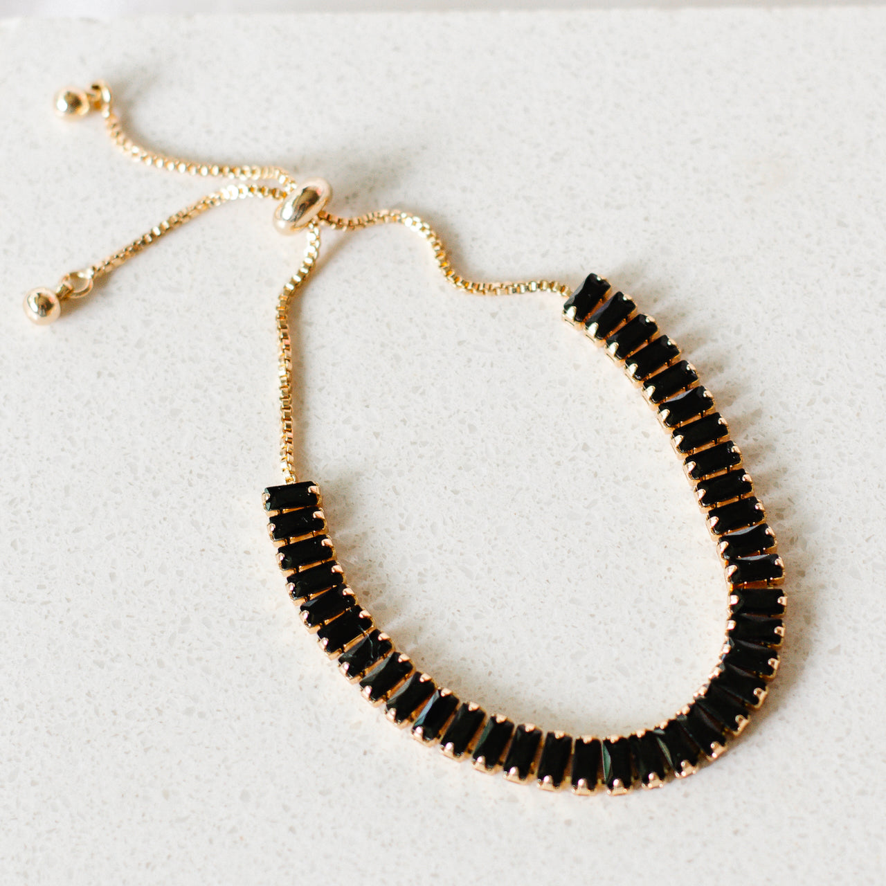 Tennis bracelet - black