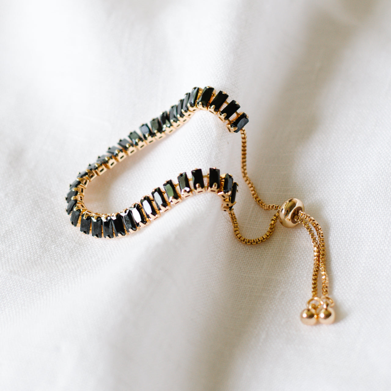 Tennis bracelet - black