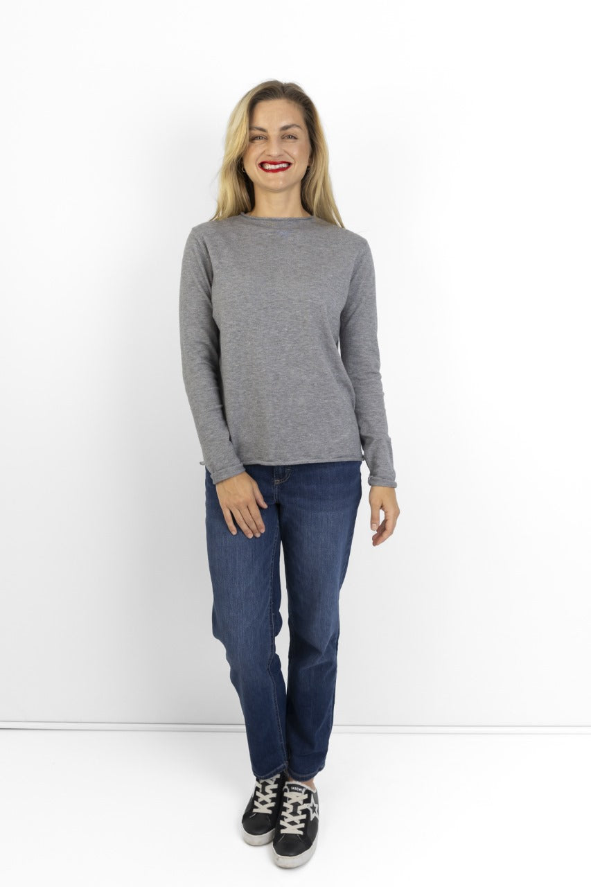 Milan classic funnel neck knit