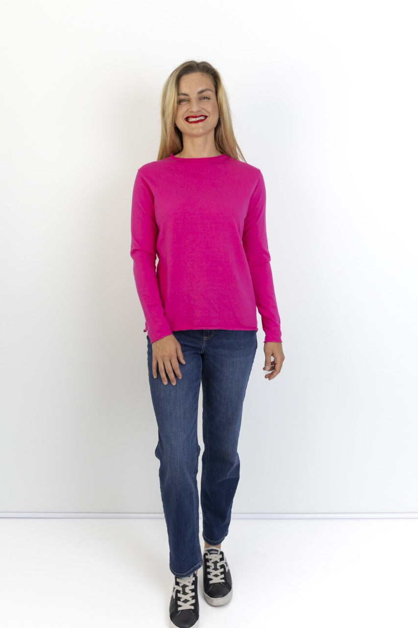 Milan classic funnel neck knit