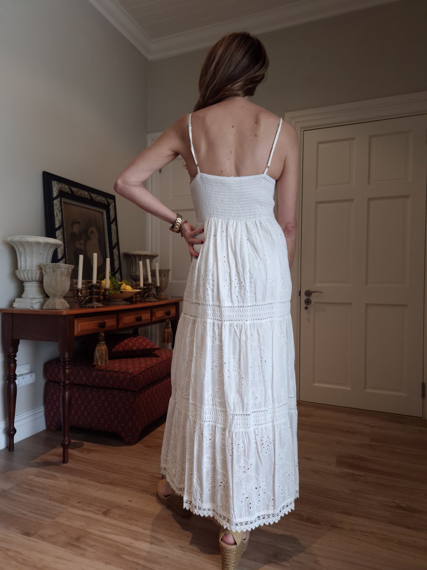 Cotton anglaise dress