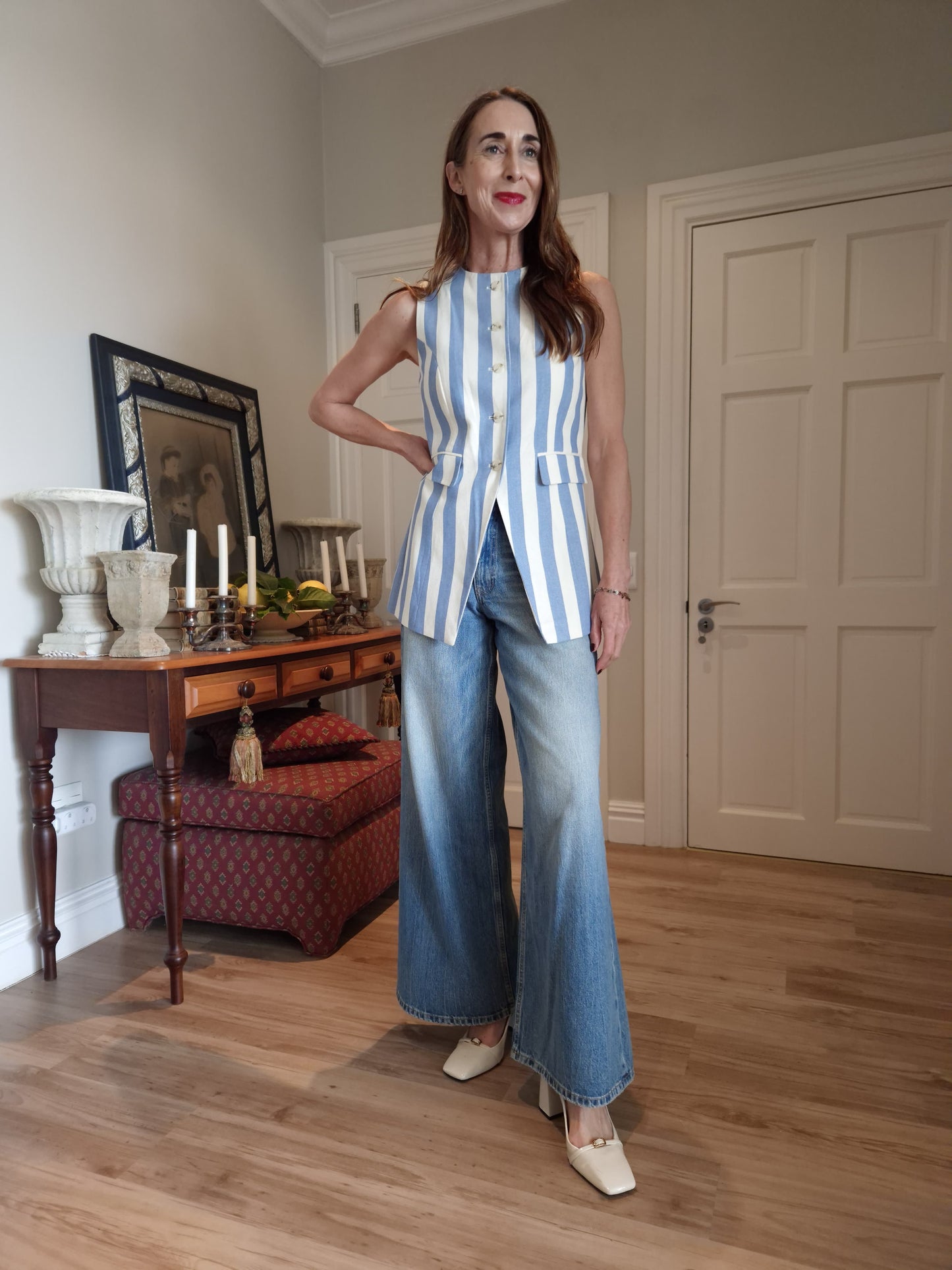 Fully lined button down waistcoat