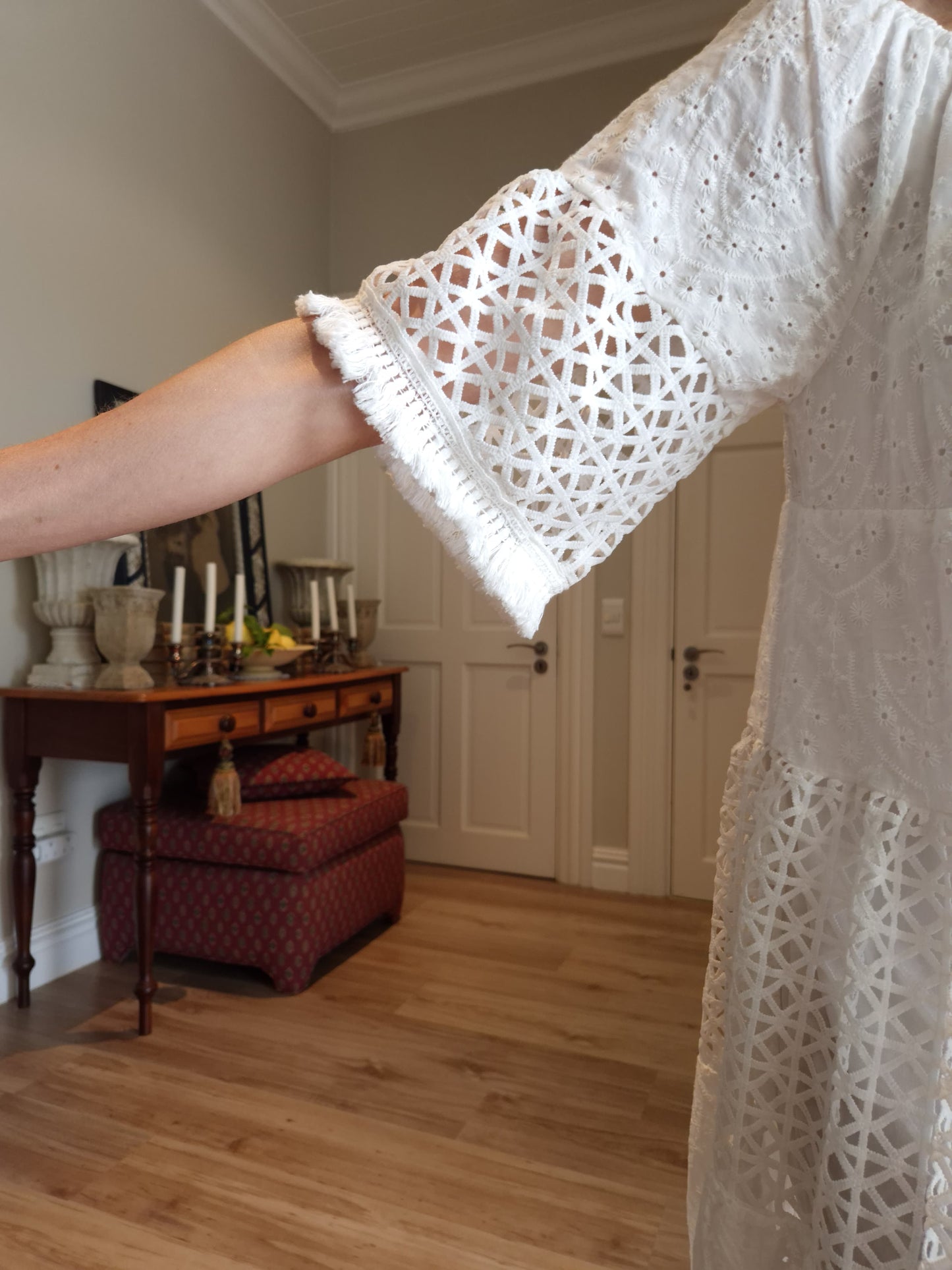 Cotton anglaise dress