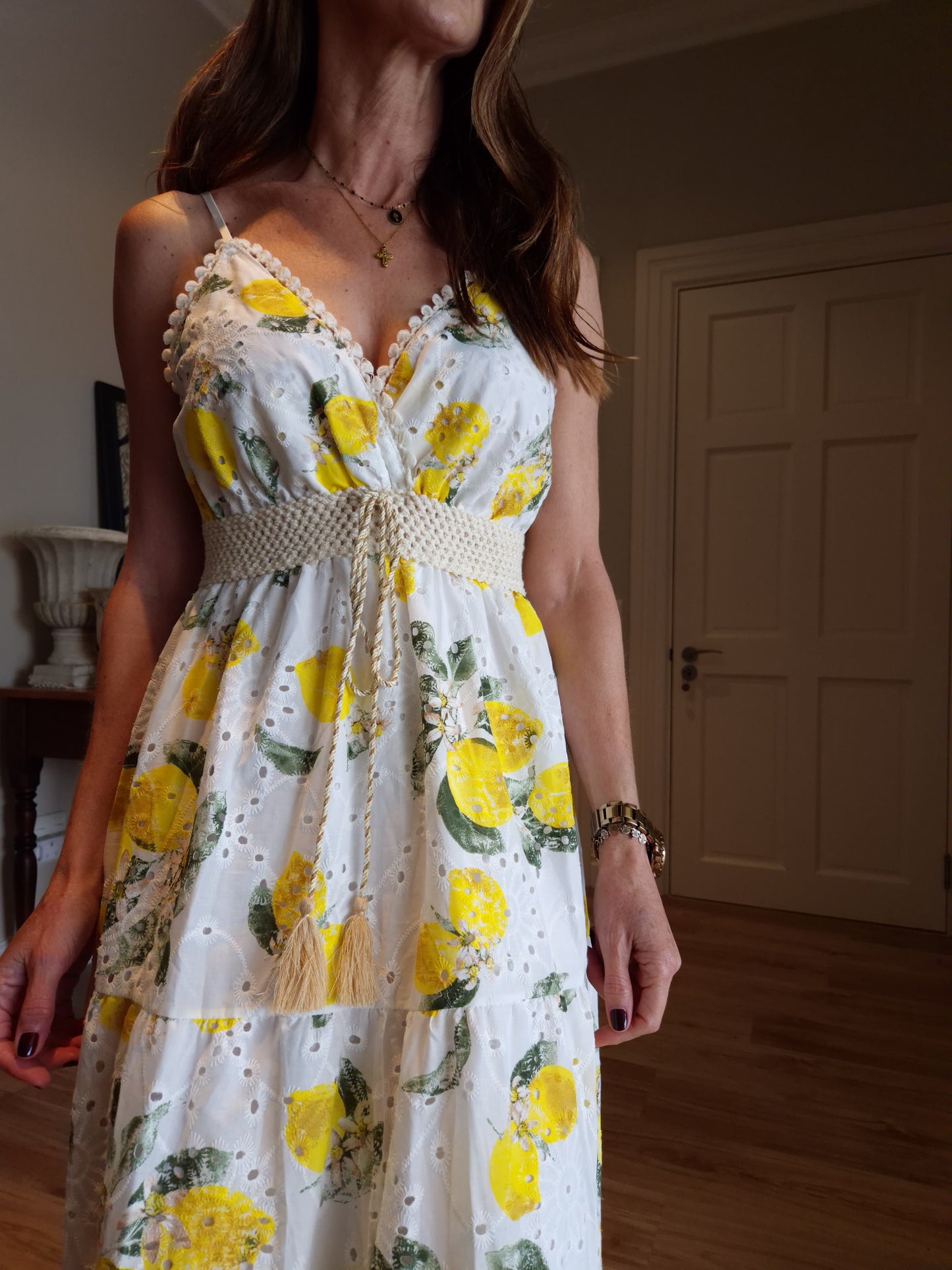 Anglaise dress with adjustable straps