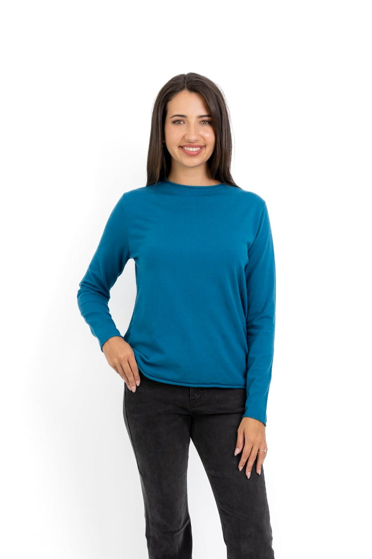 Milan classic funnel neck knit