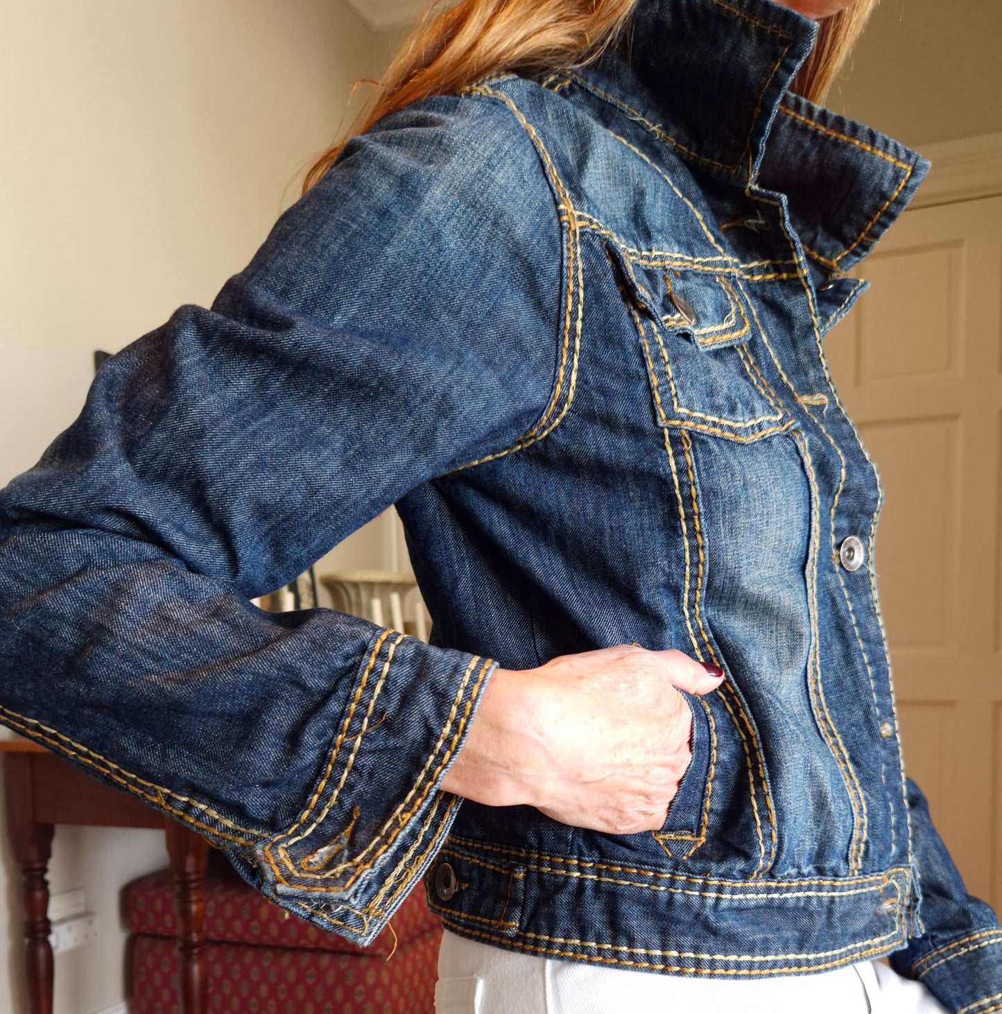 Denim jacket with pockets