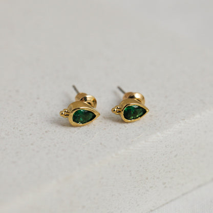 Emerald studs