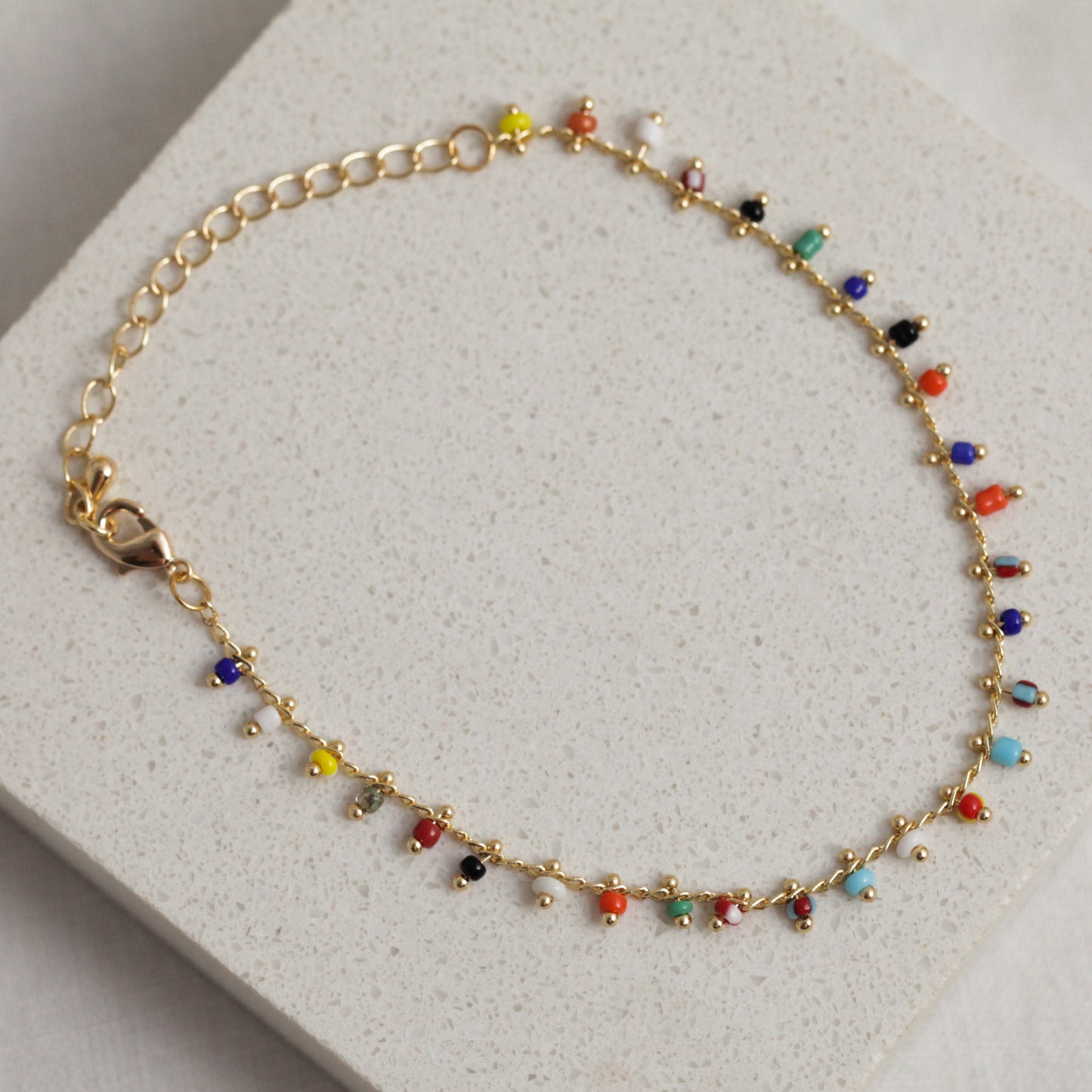 Multi colour bead bracelet