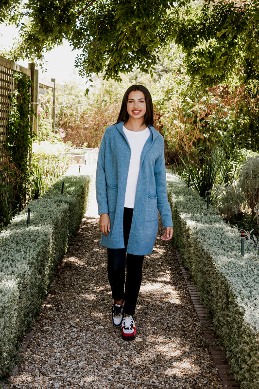 Capri classic hooded cardigan