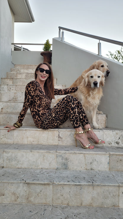 Roxanne classic pant - Animal Print