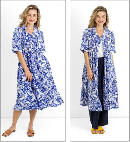 Tai shirt dress with draw string