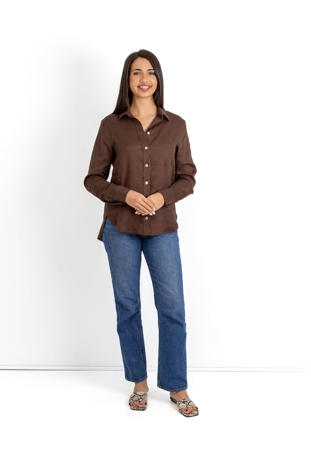 Isla Linen classic shirt