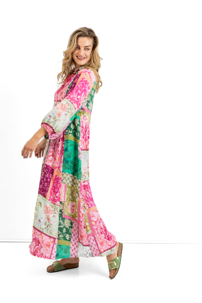 Emily long button through dress