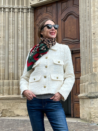 Fully lined jacket.