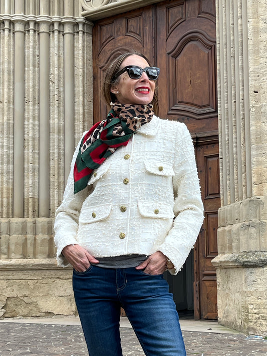 Fully lined jacket.