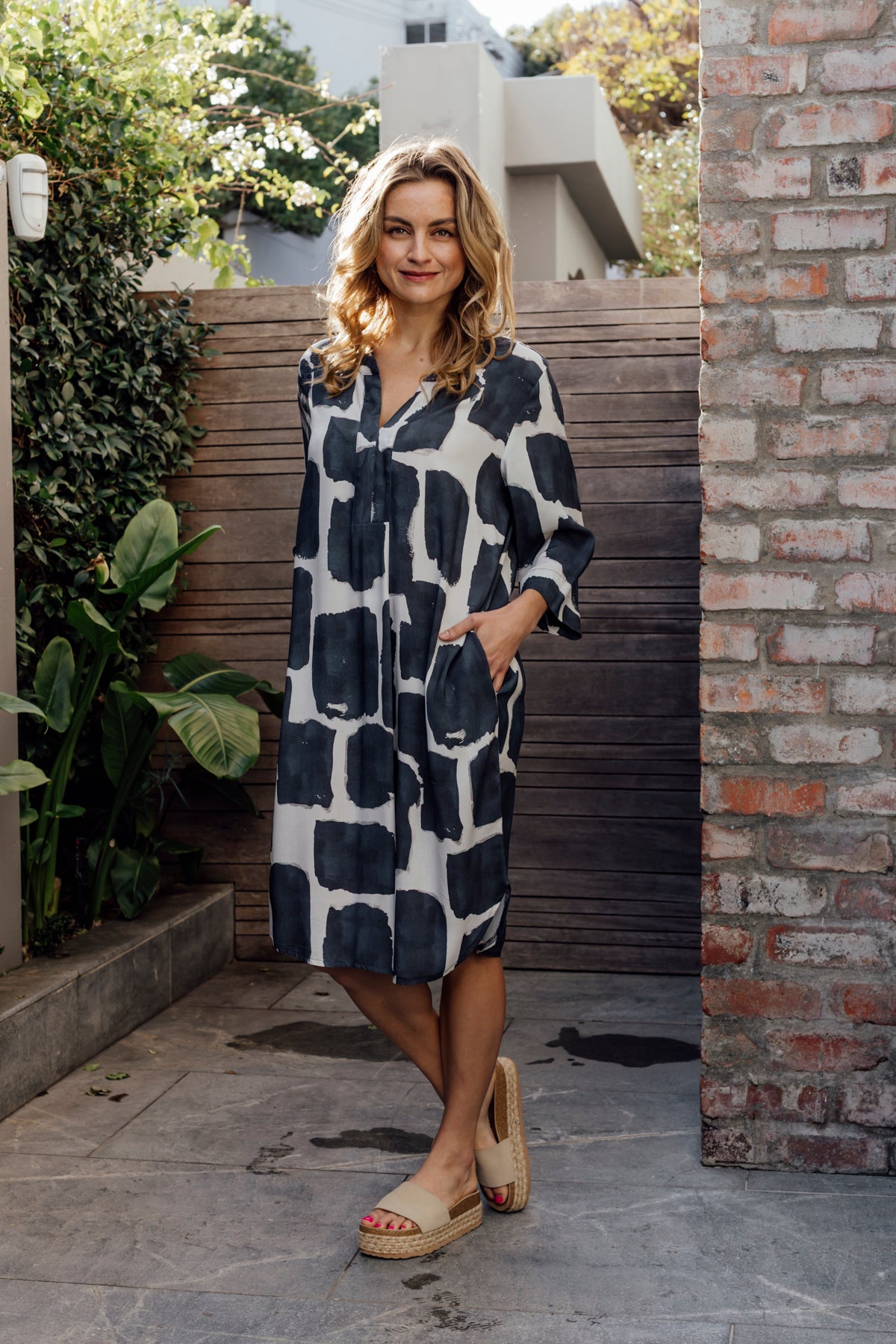 Sophia Classic Mandarin Shift Dress