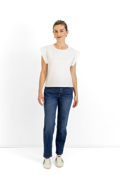 Izzy styled tee with sleeve detail