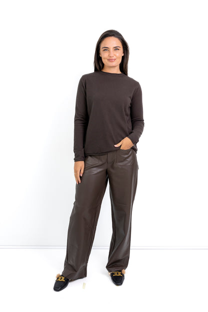 Milan classic funnel neck knit