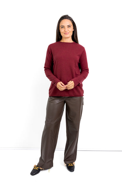Milan classic funnel neck knit