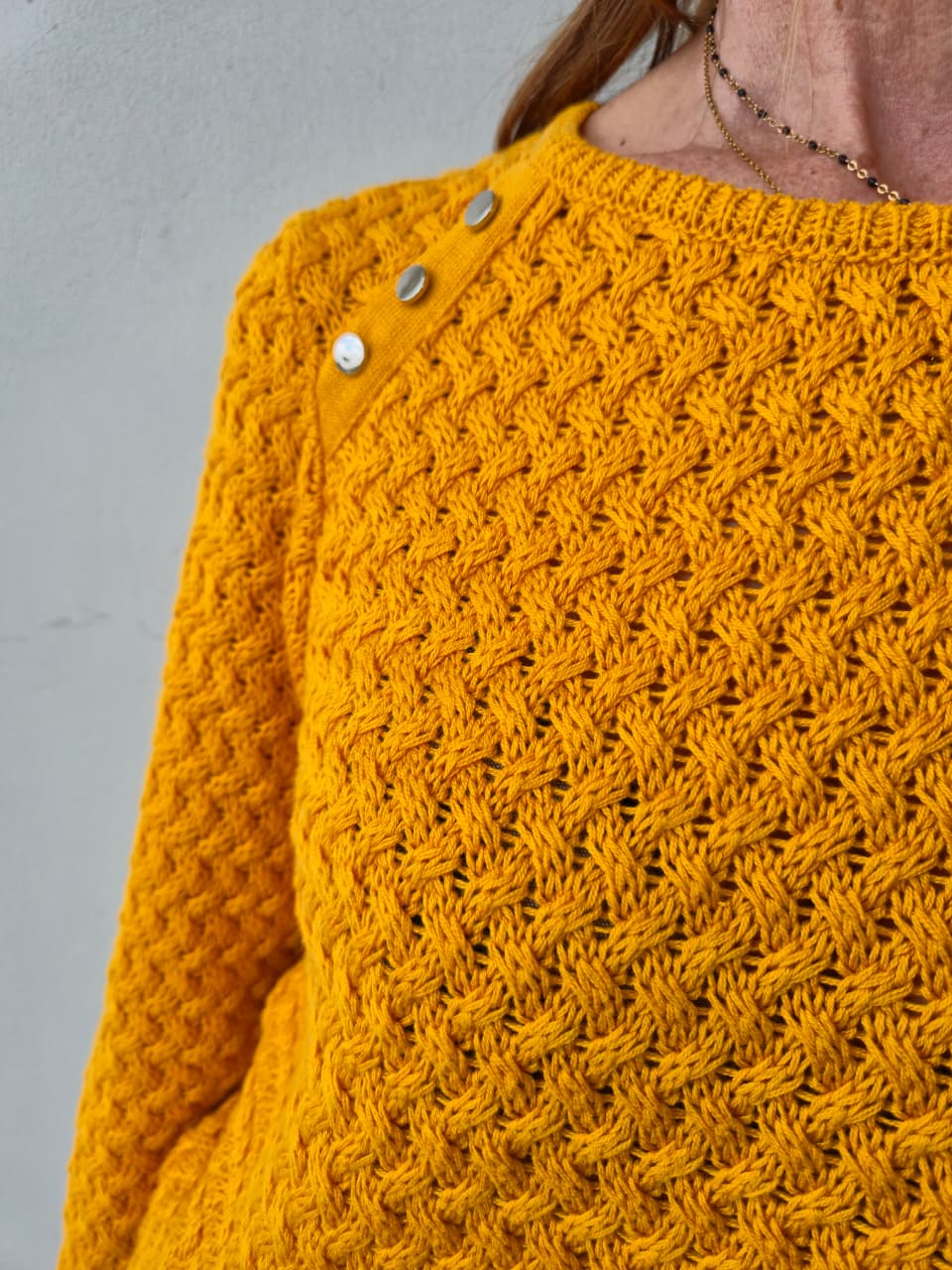 Cable knit.