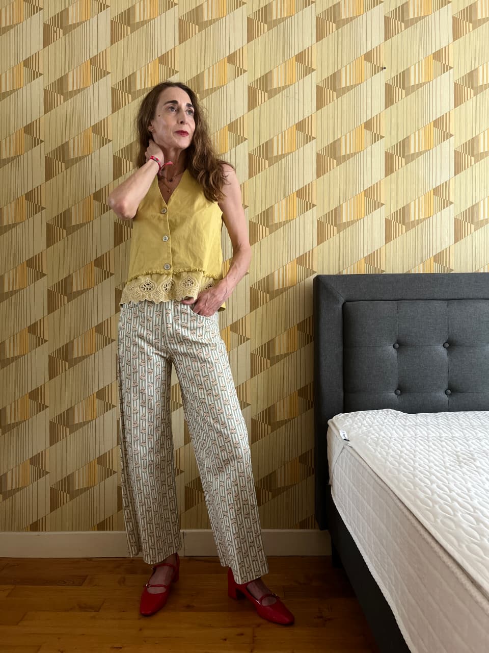 Cotton blend Capri pant