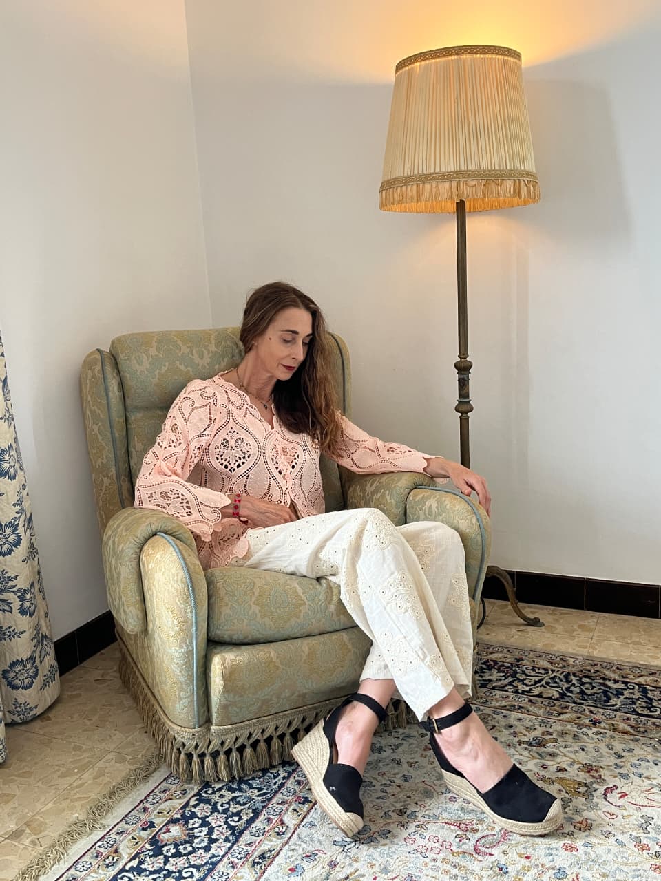 Anglaise cream pant