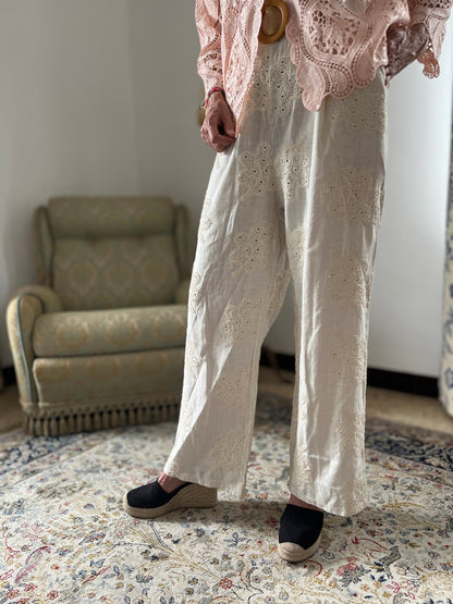 Anglaise cream pant