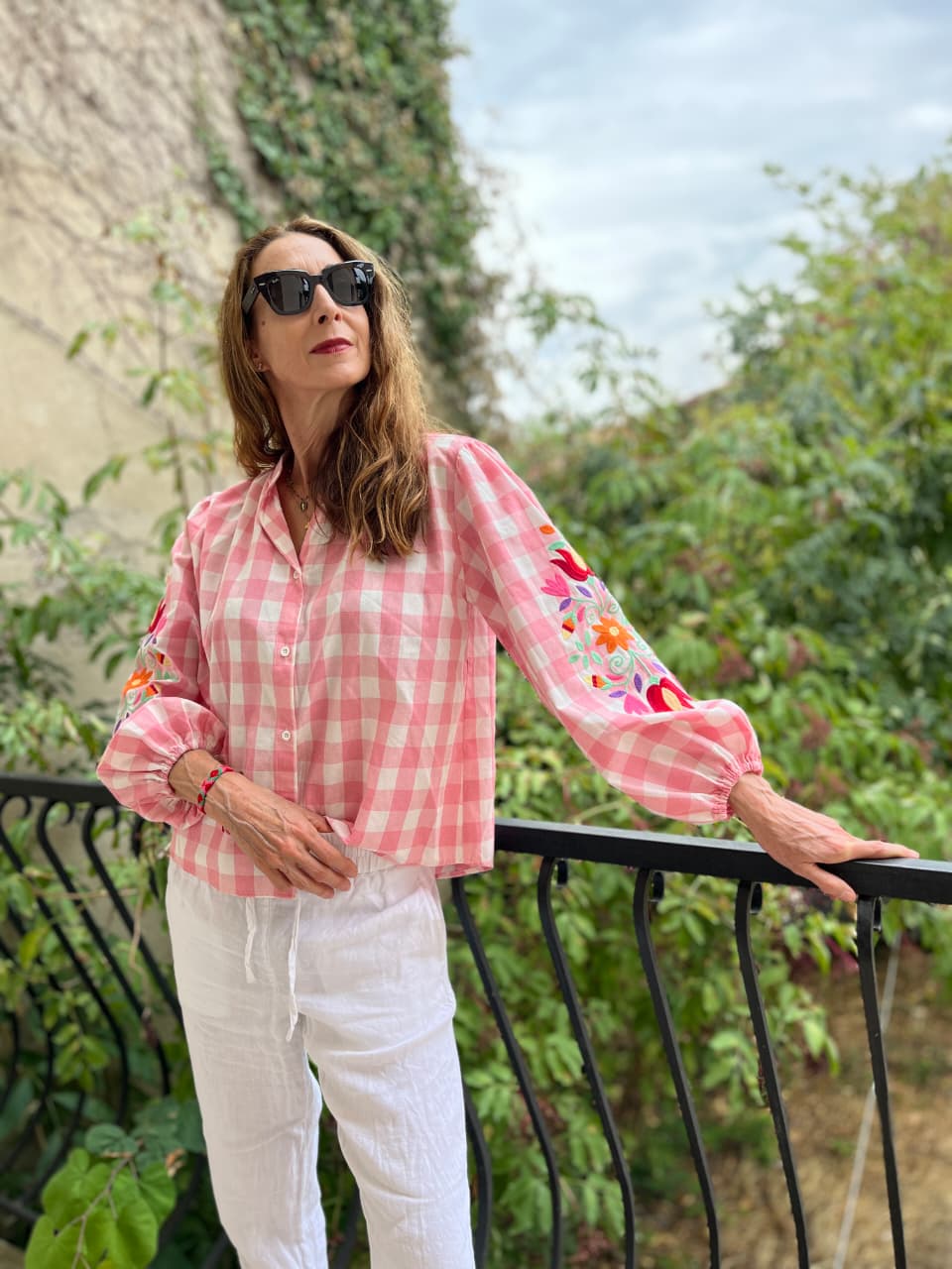 Gingham Check Oversized Shirt