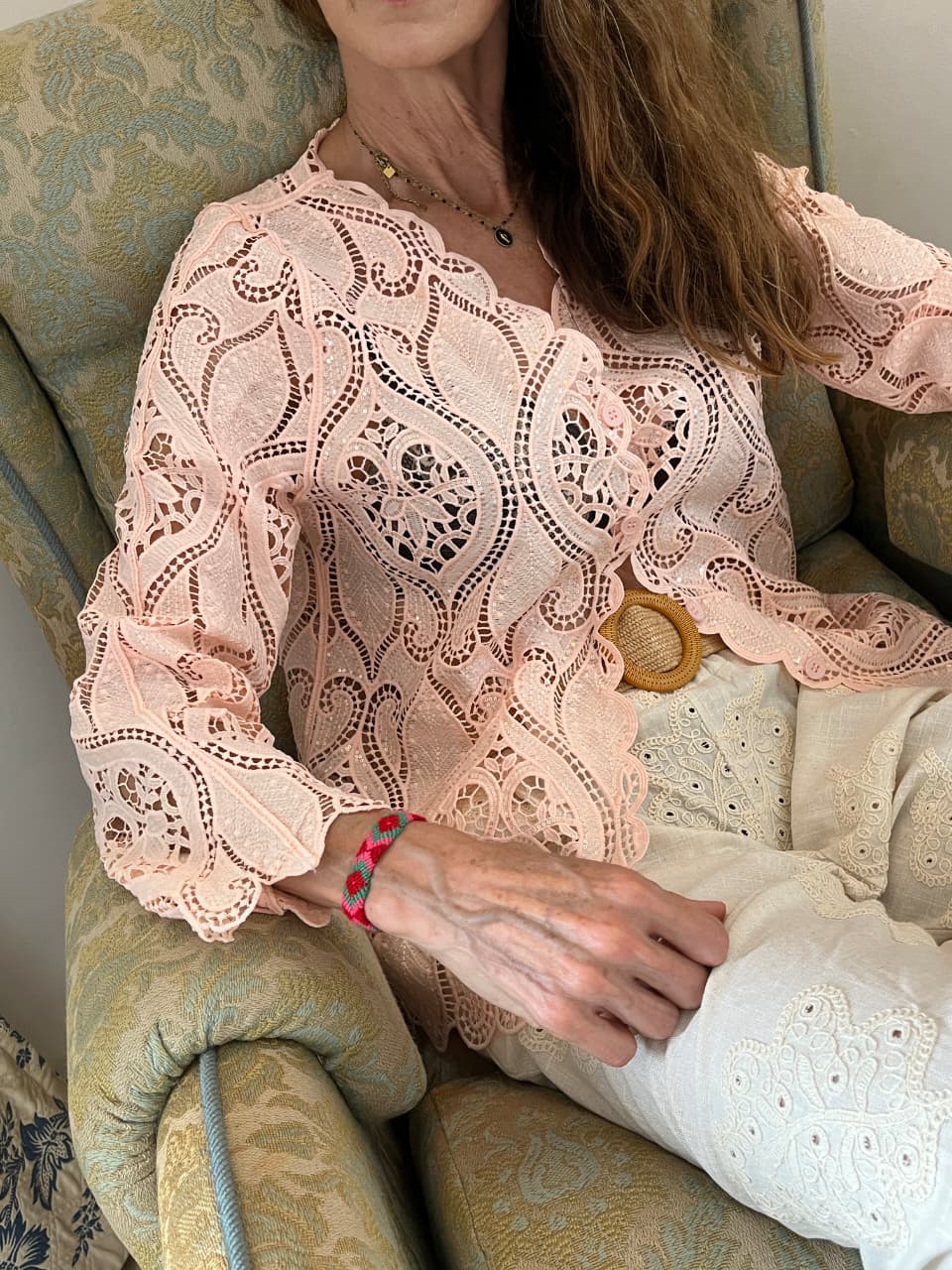 Lace Cut-out Blouse
