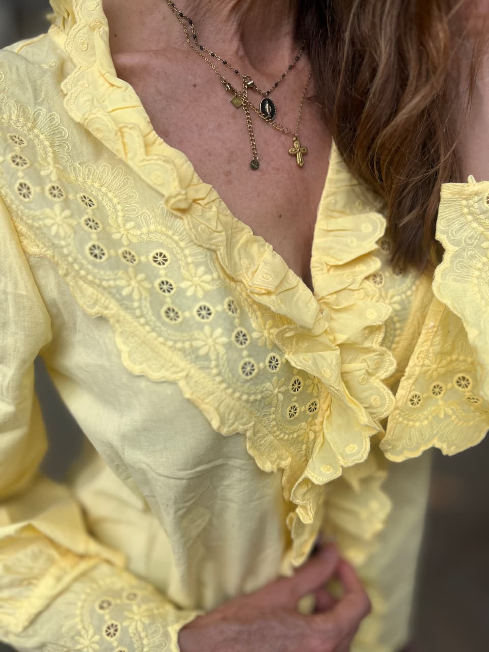 Blouse with Frill detail