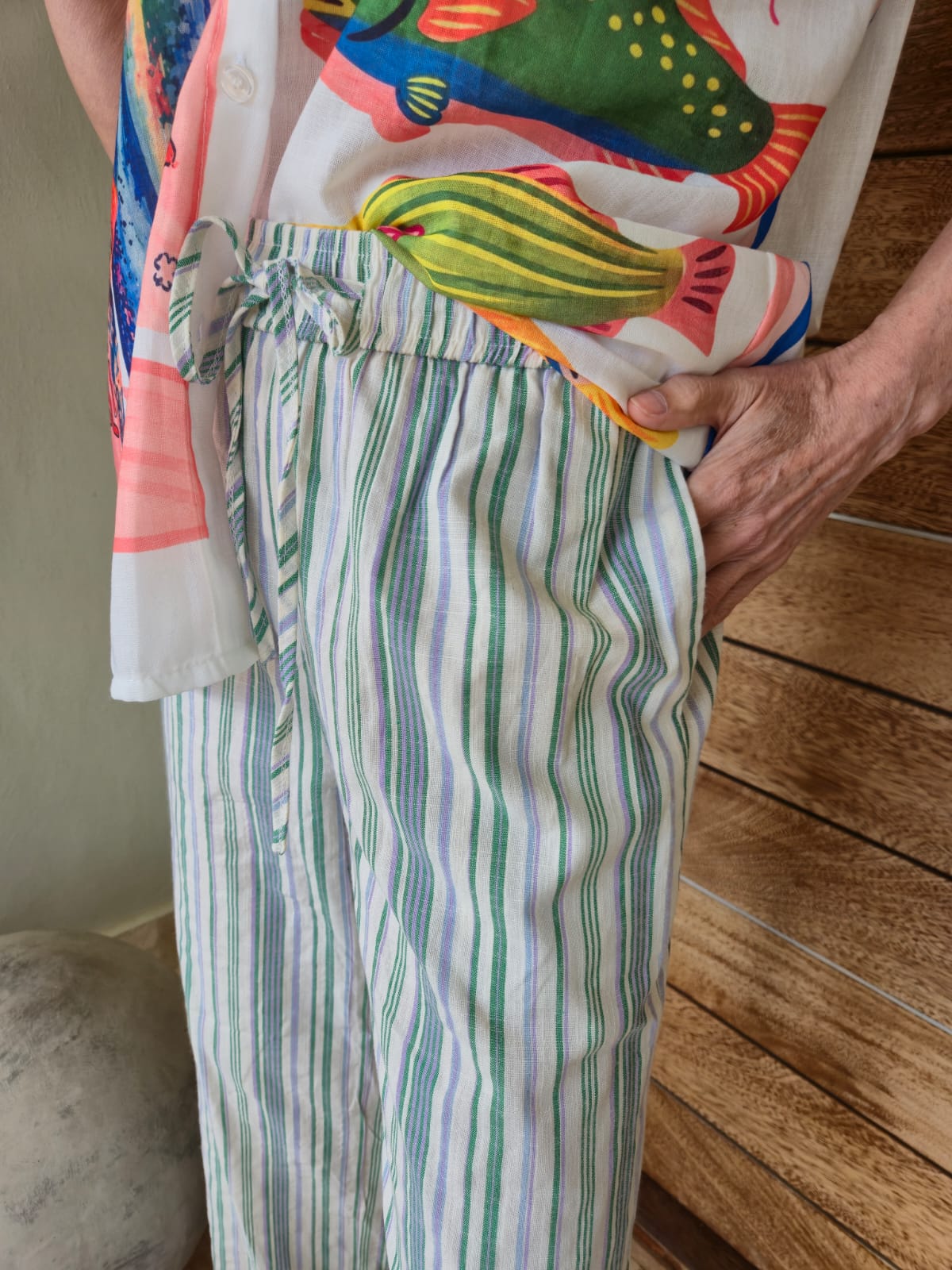 Wide legged pant.