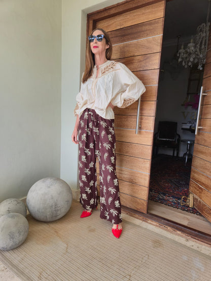 Chocolate wide legged pant