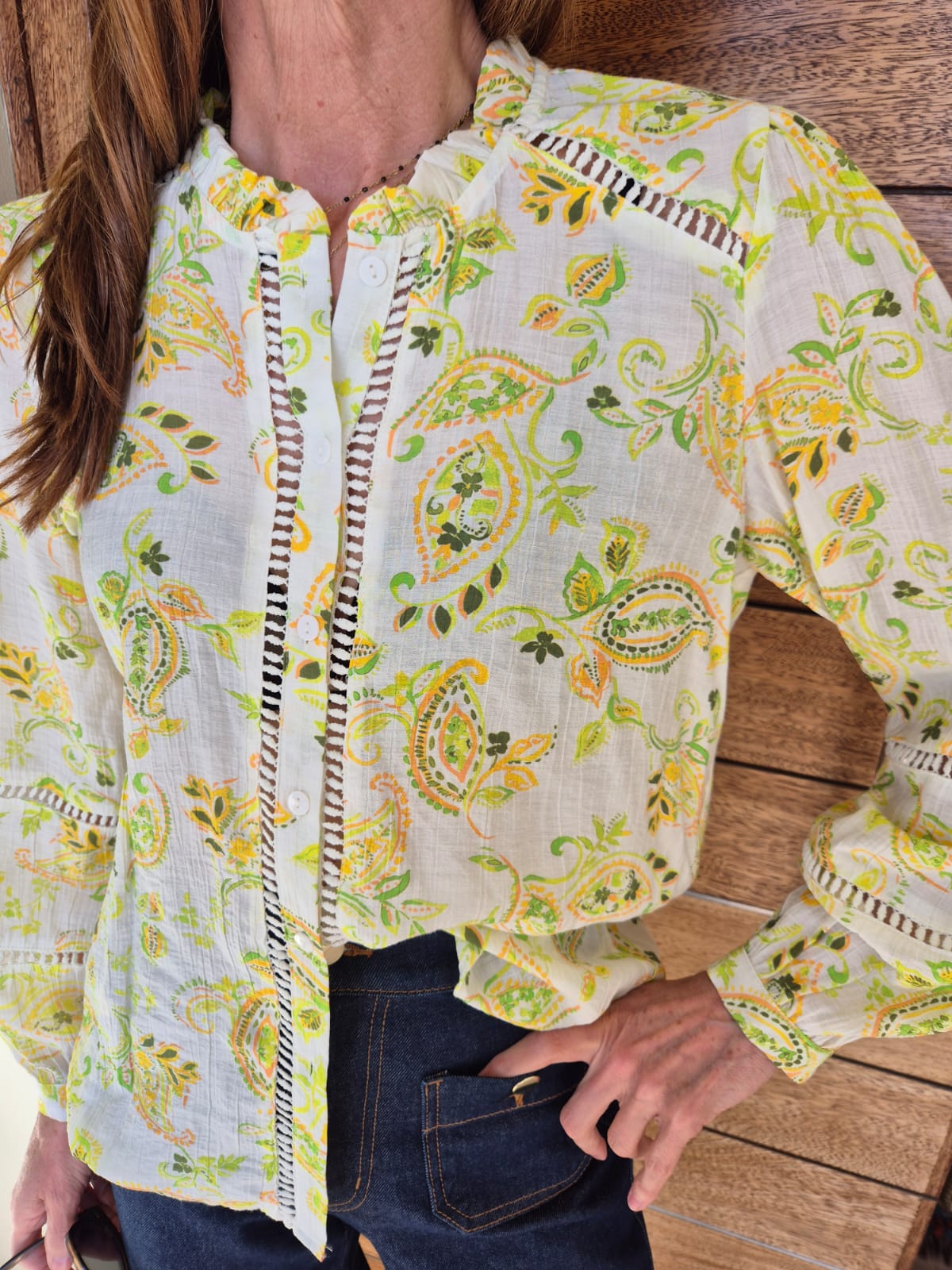 Paisley Blouse with Intricate detail