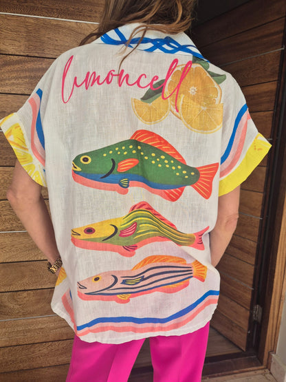 Oversized Printed Shirt