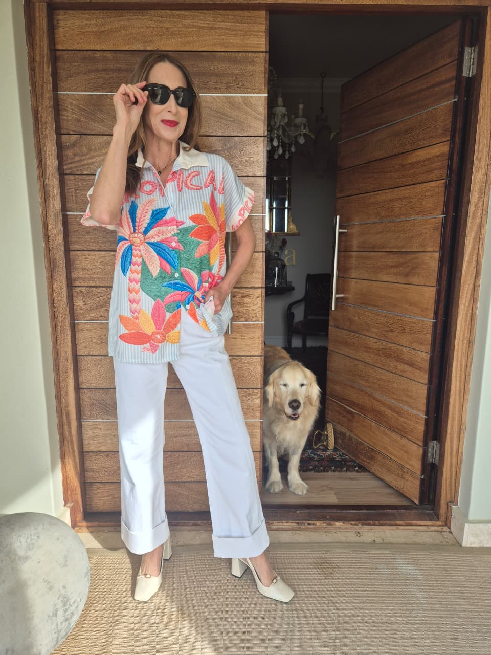Oversized Printed Shirt