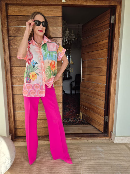 Oversized Printed Shirt