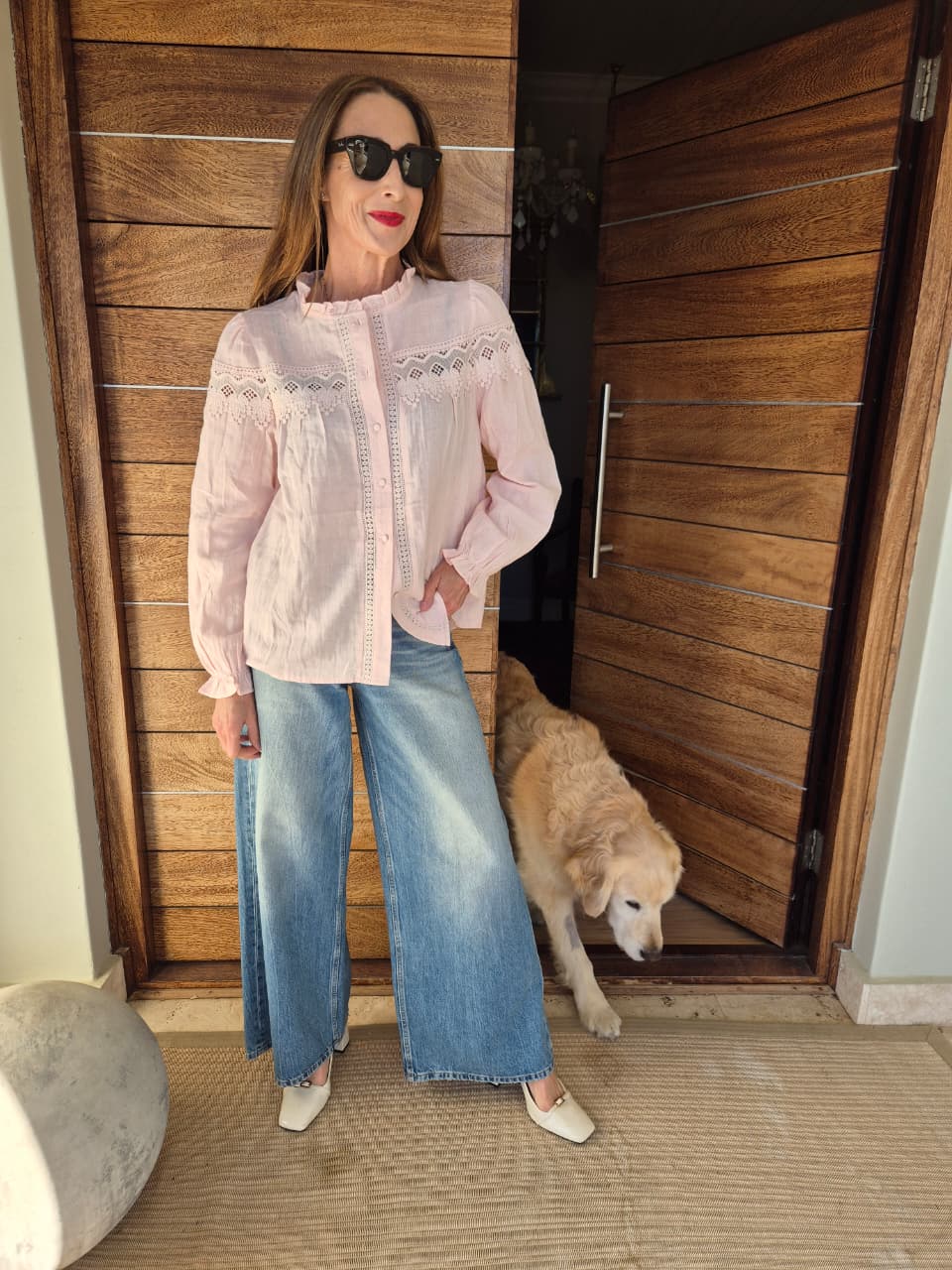 Pale Pink Blouse