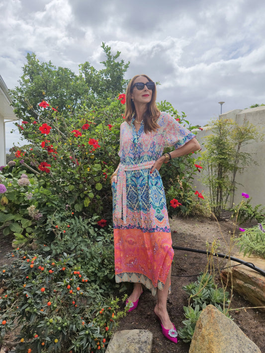 Jan Resort dress with belt and pockets