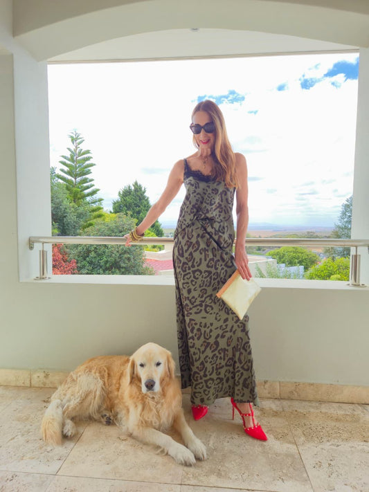 Andi-Bias cut matt satin skirt