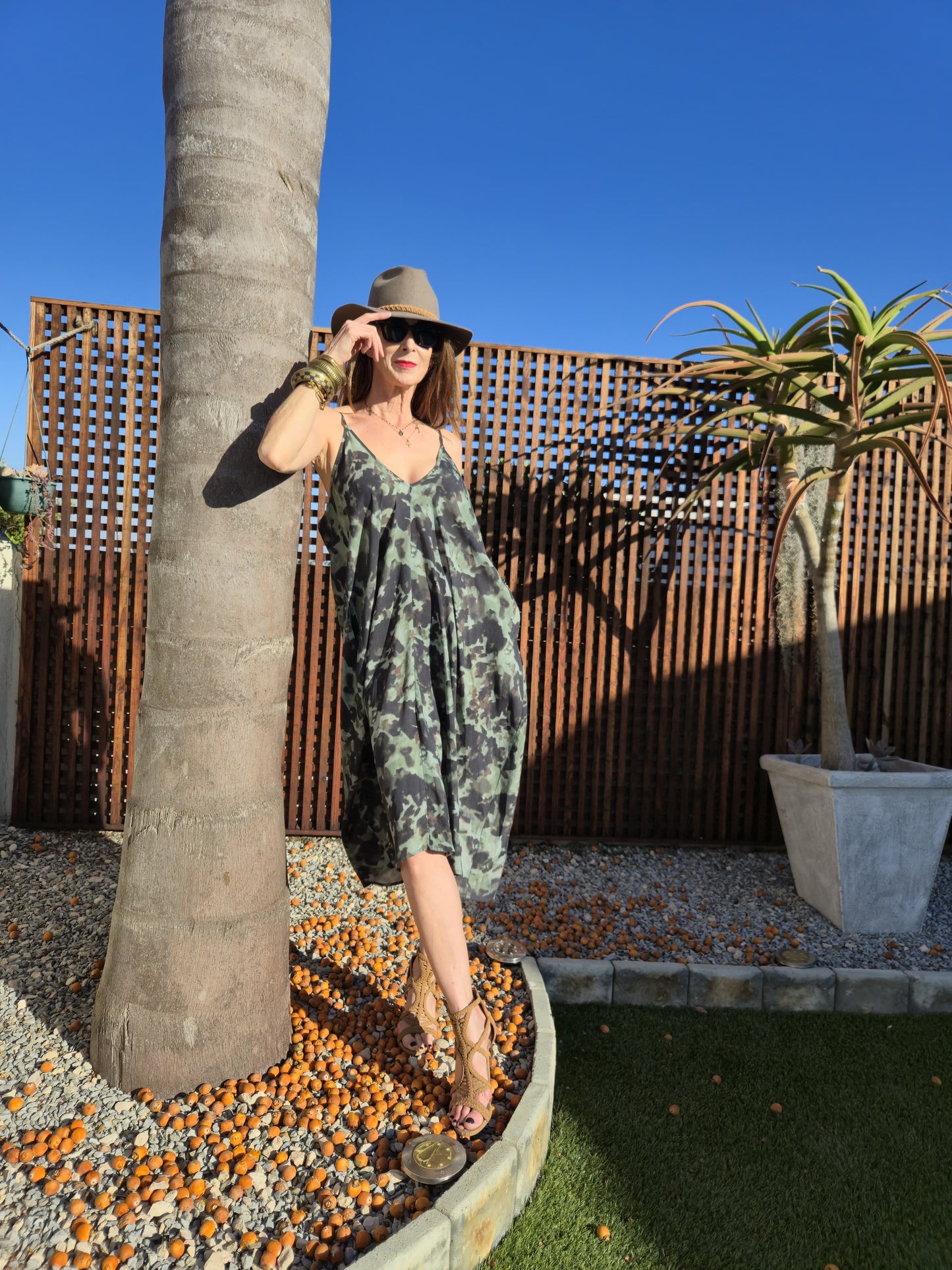 Ming drape dress with pockets