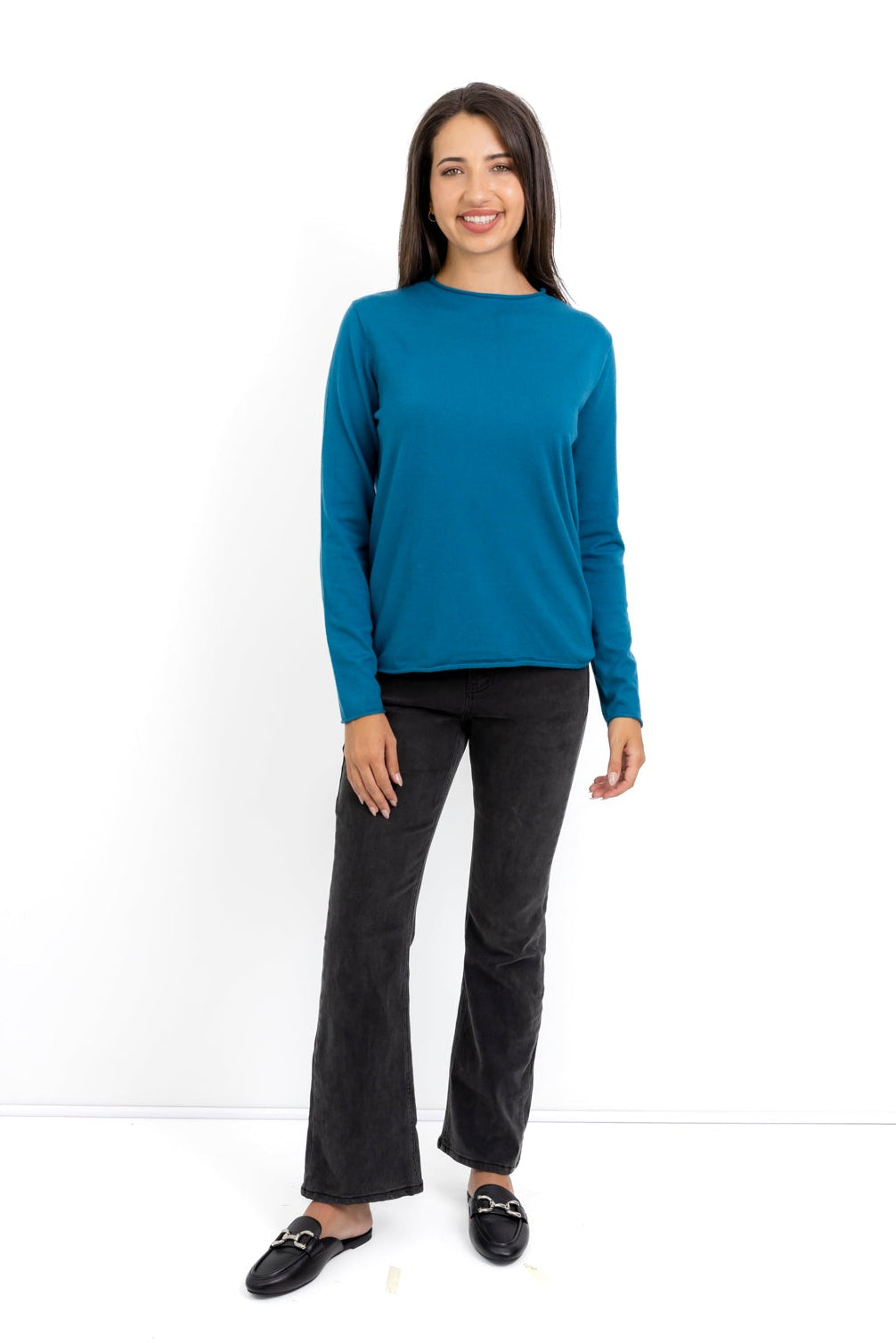 Milan classic funnel neck knit