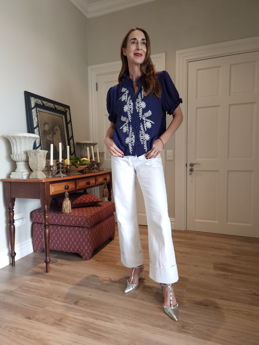 Short sleeve blouse