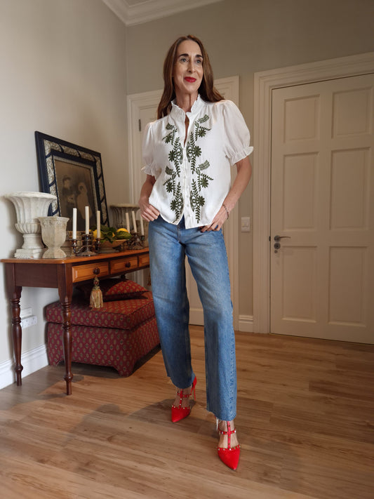Short sleeve blouse
