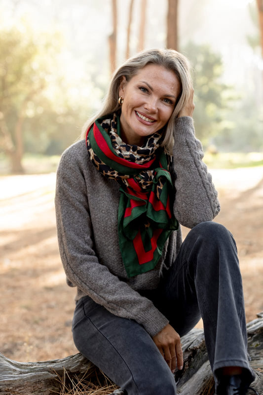 Leopard scarf