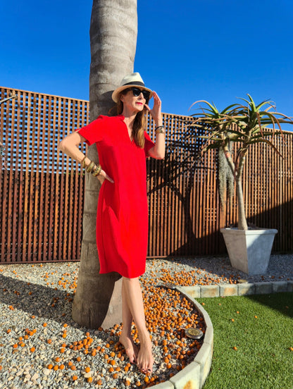 Milly mandarin shift dress